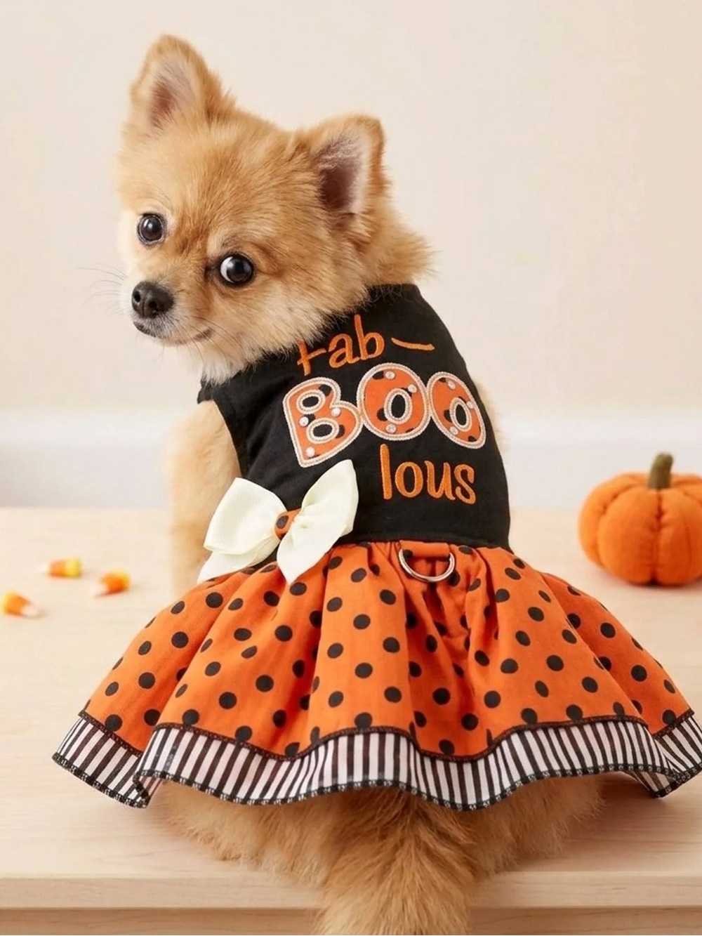 Doggie Design Fall Halloween Dog Harness Dress XS NWT